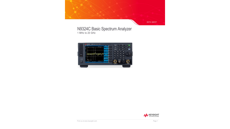 N9324C Basic Spectrum Analyzer Datasheet